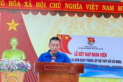 LỄ KẾT NẠP ĐOÀN VIÊN MỚI NĂM HỌC 2024-2025 ( ĐỢT 2)